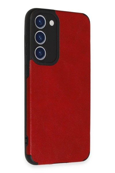 Mey İthalat®  Samsung Galaxy S23 Plus Kılıf Loop Deri Silikon - Kırmızı