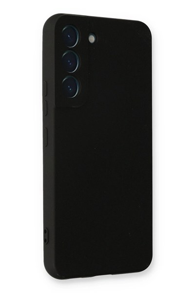 Mey İthalat®  Samsung Galaxy S23 Plus Kılıf Nano içi Kadife Silikon - Siyah