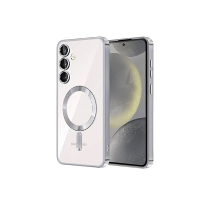 Mey İthalat®  Samsung Galaxy S23 Plus Kılıf Kross Magneticsafe Kapak - Gümüş