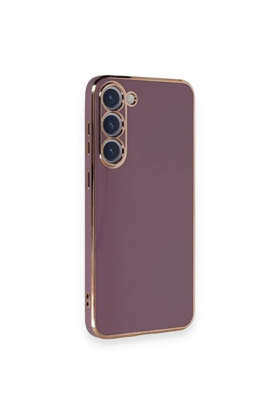 Mey İthalat®  Samsung Galaxy S23 Plus Kılıf Volet Silikon - Mor