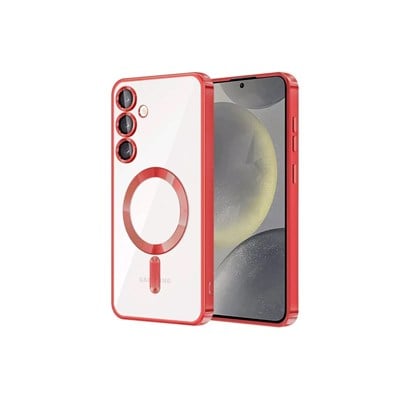 Mey İthalat®  Samsung Galaxy S23 Plus Kılıf Kross Magneticsafe Kapak - Kırmızı