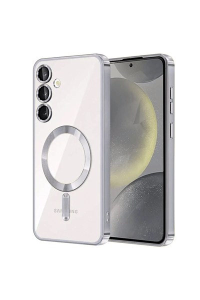 Mey İthalat®  Samsung Galaxy S23 Plus Kılıf Kross Magneticsafe Kapak - Gümüş