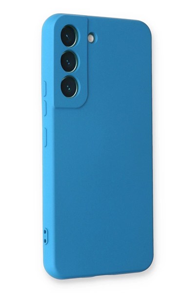 Mey İthalat®  Samsung Galaxy S23 Plus Kılıf Nano içi Kadife Silikon - Mavi