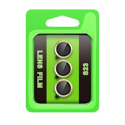 Mey İthalat®  Samsung Galaxy S23 Raze Metal Kamera Lens - Sarı