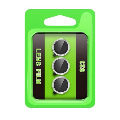 Mey İthalat®  Samsung Galaxy S23 Raze Metal Kamera Lens - Gümüş