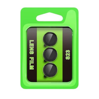 Mey İthalat®  Samsung Galaxy S23 Raze Metal Kamera Lens - Siyah