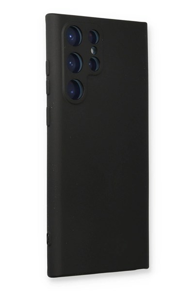 Mey İthalat®  Samsung Galaxy S23 Ultra Kılıf Nano içi Kadife Silikon - Siyah