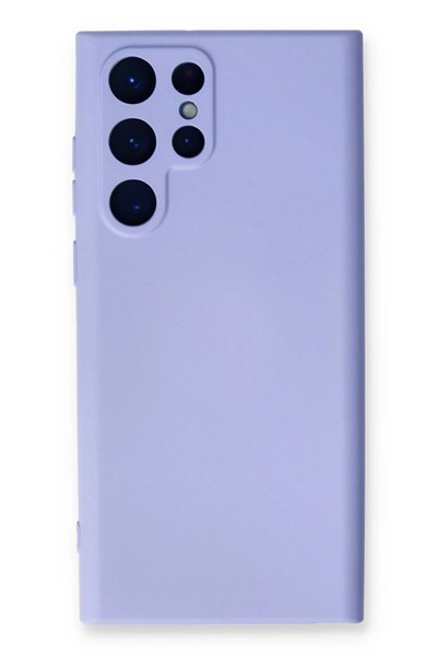 Mey İthalat®  Samsung Galaxy S23 Ultra Kılıf Nano içi Kadife Silikon - Lila