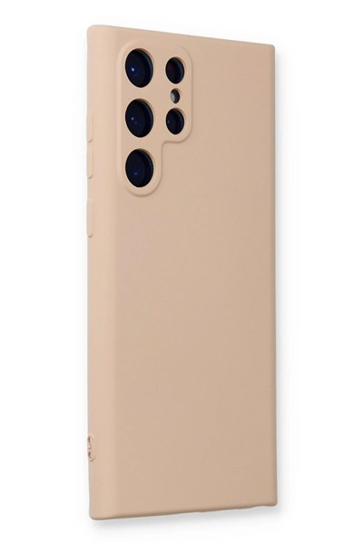 Mey İthalat®  Samsung Galaxy S23 Ultra Kılıf Nano içi Kadife Silikon - Pudra