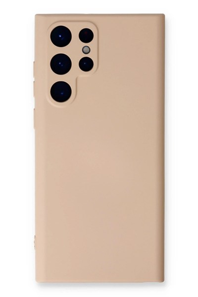 Mey İthalat®  Samsung Galaxy S23 Ultra Kılıf Nano içi Kadife Silikon - Pudra