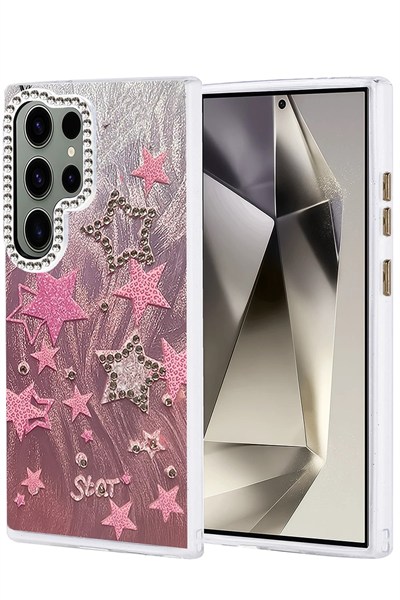 Mey İthalat®  Samsung Galaxy S23 Ultra Kılıf Blade Aynalı Desenli Kapak - Desen 7