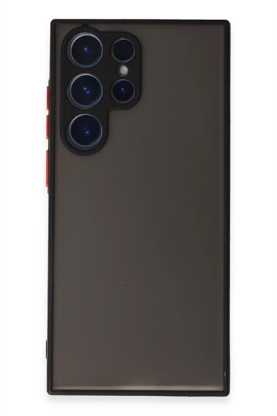 Mey İthalat®  Samsung Galaxy S23 Ultra Kılıf Montreal Silikon Kapak - Siyah