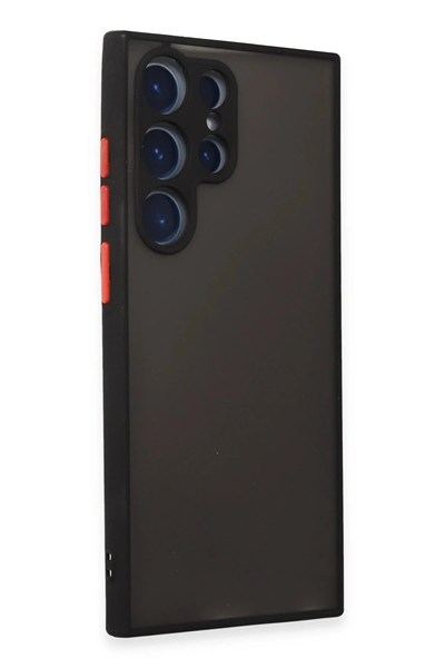 Mey İthalat®  Samsung Galaxy S23 Ultra Kılıf Montreal Silikon Kapak - Siyah