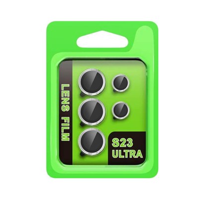 Mey İthalat®  Samsung Galaxy S23 Ultra Raze Metal Kamera Lens - Gümüş