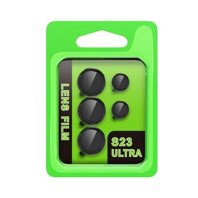 Mey İthalat®  Samsung Galaxy S23 Ultra Raze Metal Kamera Lens - Siyah