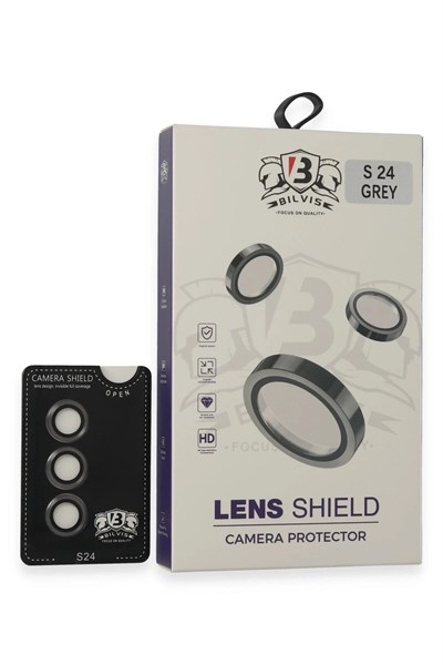 Mey İthalat®  Samsung Galaxy S24 Bilvis Titan Kamera Lens - Titan Gri