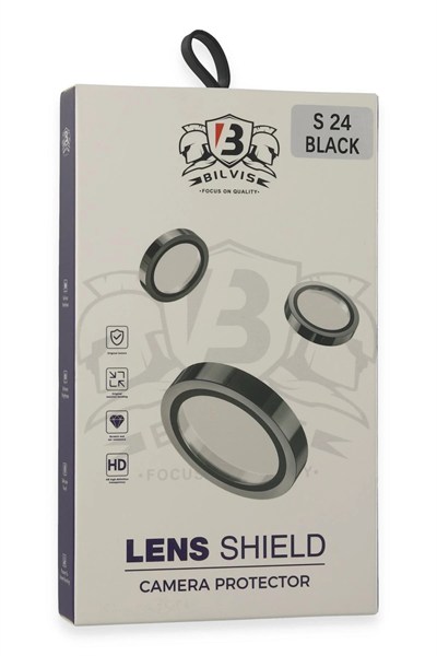 Mey İthalat®  Samsung Galaxy S24 Bilvis Titan Kamera Lens - Siyah