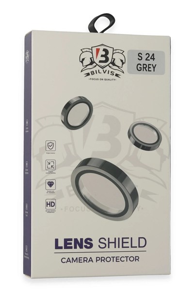 Mey İthalat®  Samsung Galaxy S24 Bilvis Titan Kamera Lens - Titan Gri