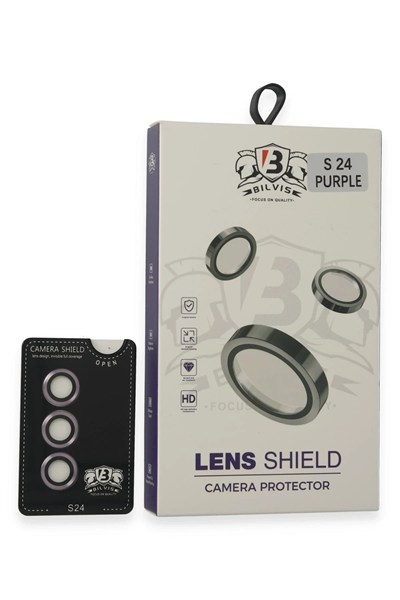 Mey İthalat®  Samsung Galaxy S24 Bilvis Titan Kamera Lens - Derin Mor