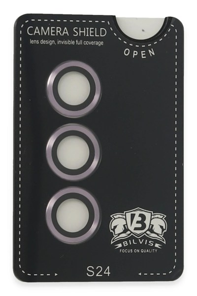 Mey İthalat®  Samsung Galaxy S24 Bilvis Titan Kamera Lens - Derin Mor