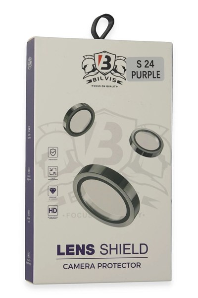 Mey İthalat®  Samsung Galaxy S24 Bilvis Titan Kamera Lens - Derin Mor