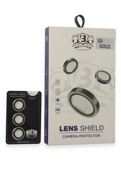 Mey İthalat®  Samsung Galaxy S24 Bilvis Titan Kamera Lens - Gold