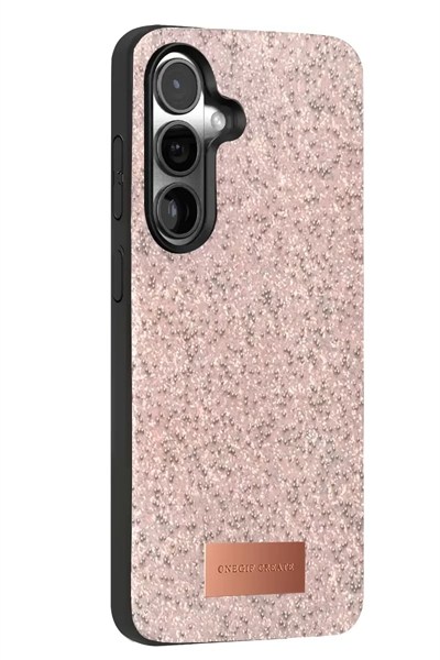 Mey İthalat®  Samsung Galaxy S24 Bright Simli Kapak - Pembe