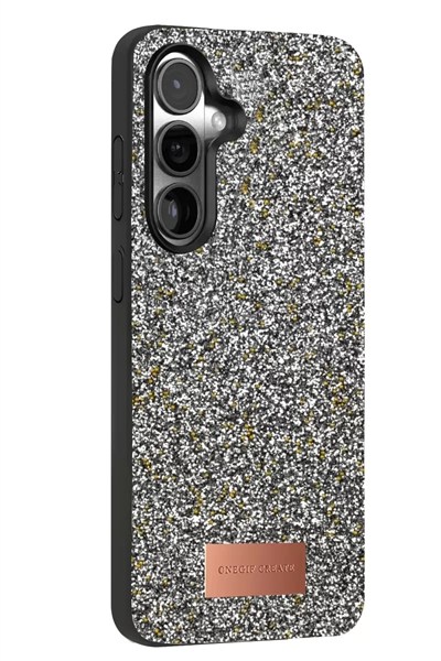Mey İthalat®  Samsung Galaxy S24 Bright Simli Kapak - Gold