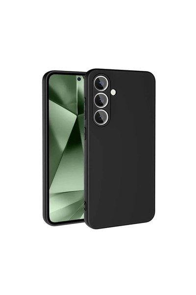 Mey İthalat®  Samsung Galaxy S24 FE Kılıf Nano içi Kadife Silikon - Siyah