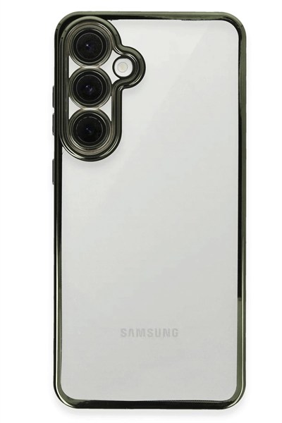 Mey İthalat®  Samsung Galaxy S24 FE Kılıf  Lensli Silikon - Yeşil
