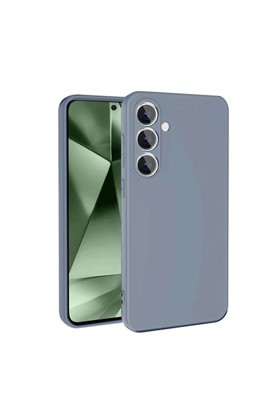 Mey İthalat®  Samsung Galaxy S24 FE Kılıf Nano içi Kadife Silikon - Gri