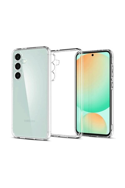Mey İthalat®  Samsung Galaxy S24 FE Kılıf Lüx Şeffaf Silikon