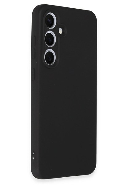 Mey İthalat®  Samsung Galaxy S24 FE Kılıf Nano içi Kadife Silikon - Siyah