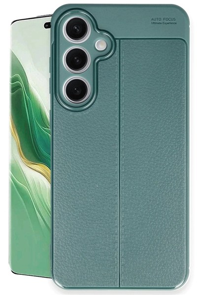 Mey İthalat®  Samsung Galaxy S24 FE Kılıf Auto Focus Kapak - Koyu Yeşil