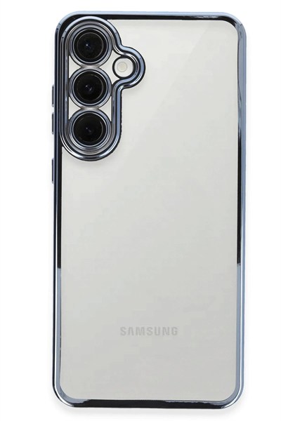 Mey İthalat®  Samsung Galaxy S24 FE Kılıf  Lensli Silikon - Lacivert