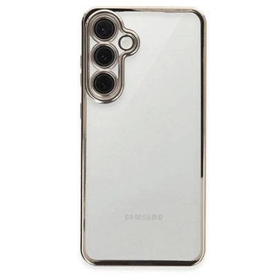 Mey İthalat®  Samsung Galaxy S24 FE Kılıf  Lensli Silikon - Titanyum Gri