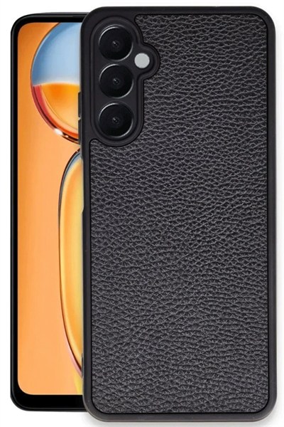 Mey İthalat®  Samsung Galaxy S24 FE Kılıf Aras Deri Kapak - Siyah