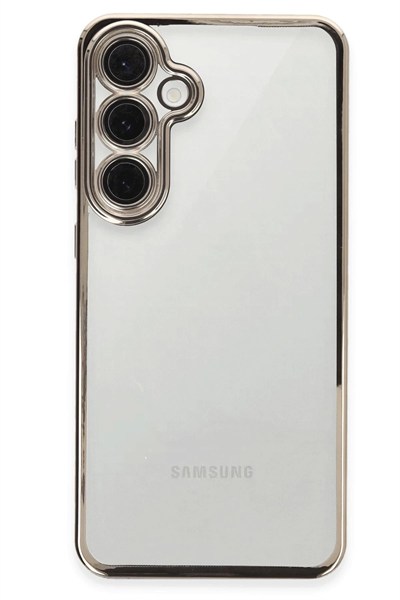 Mey İthalat®  Samsung Galaxy S24 FE Kılıf  Lensli Silikon - Titanyum Gri