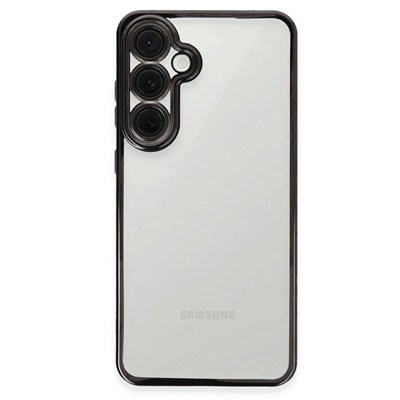 Mey İthalat®  Samsung Galaxy S24 FE Kılıf  Lensli Silikon - Siyah