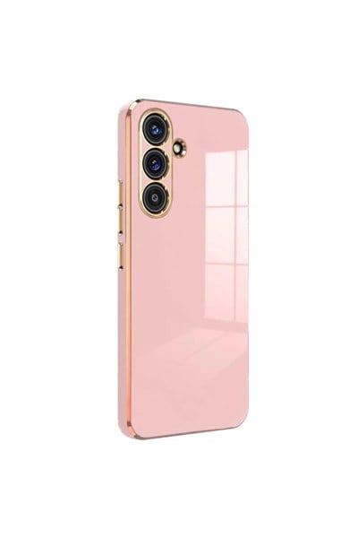 Mey İthalat®  Samsung Galaxy S24 FE Kılıf Volet Silikon - Pembe
