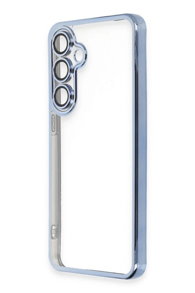 Mey İthalat®  Samsung Galaxy S24 FE Kılıf  Lensli Silikon - Lacivert
