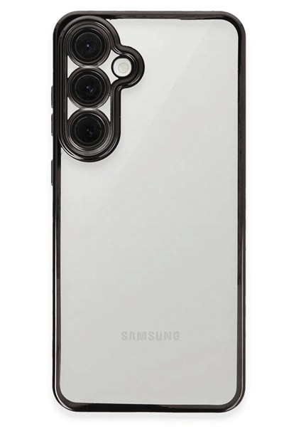 Mey İthalat®  Samsung Galaxy S24 FE Kılıf  Lensli Silikon - Siyah