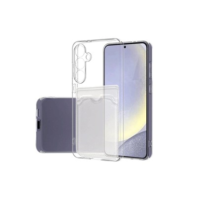 Mey İthalat®  Samsung Galaxy S24 FE Kılıf Kart Şeffaf Silikon - Şeffaf