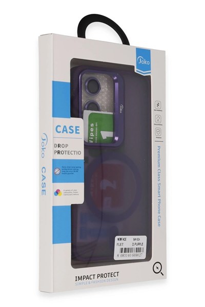 Mey İthalat®  Samsung Galaxy S24 Flet Lens Magsafe Kapak - Derin Mor