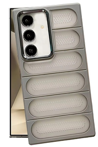 Mey İthalat®  Samsung Galaxy S24 Kılıf Airmax Silikon Kapak - Titan Gri