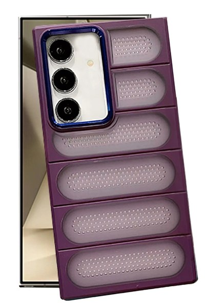 Mey İthalat®  Samsung Galaxy S24 Kılıf Airmax Silikon Kapak - Derin Mor
