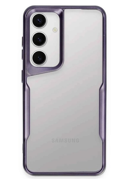 Mey İthalat®  Samsung Galaxy S24 Kılıf Boyi Silikon Kapak - Derin Mor