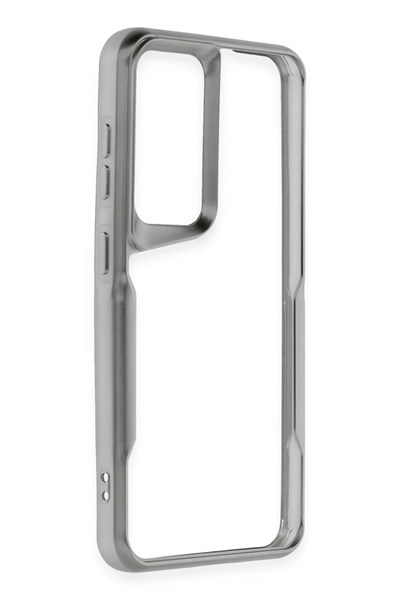 Mey İthalat®  Samsung Galaxy S24 Kılıf Boyi Silikon Kapak - Gümüş