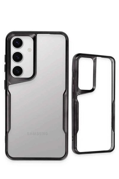 Mey İthalat®  Samsung Galaxy S24 Kılıf Boyi Silikon Kapak - Siyah