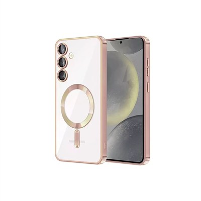 Mey İthalat®  Samsung Galaxy S24 Kılıf Kross Magneticsafe Kapak - Rose